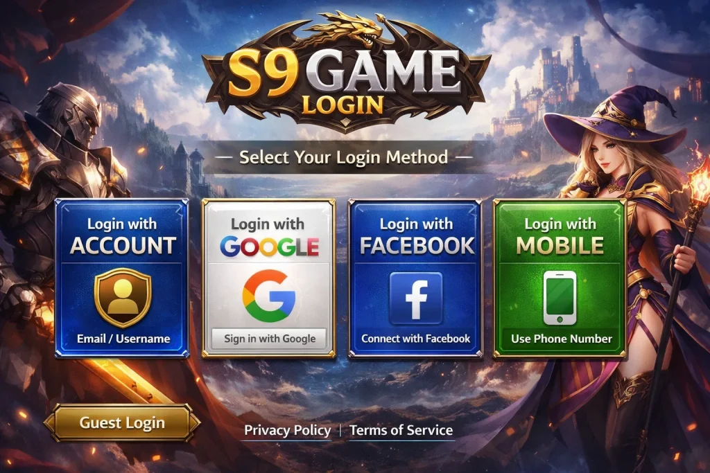 s9 game login